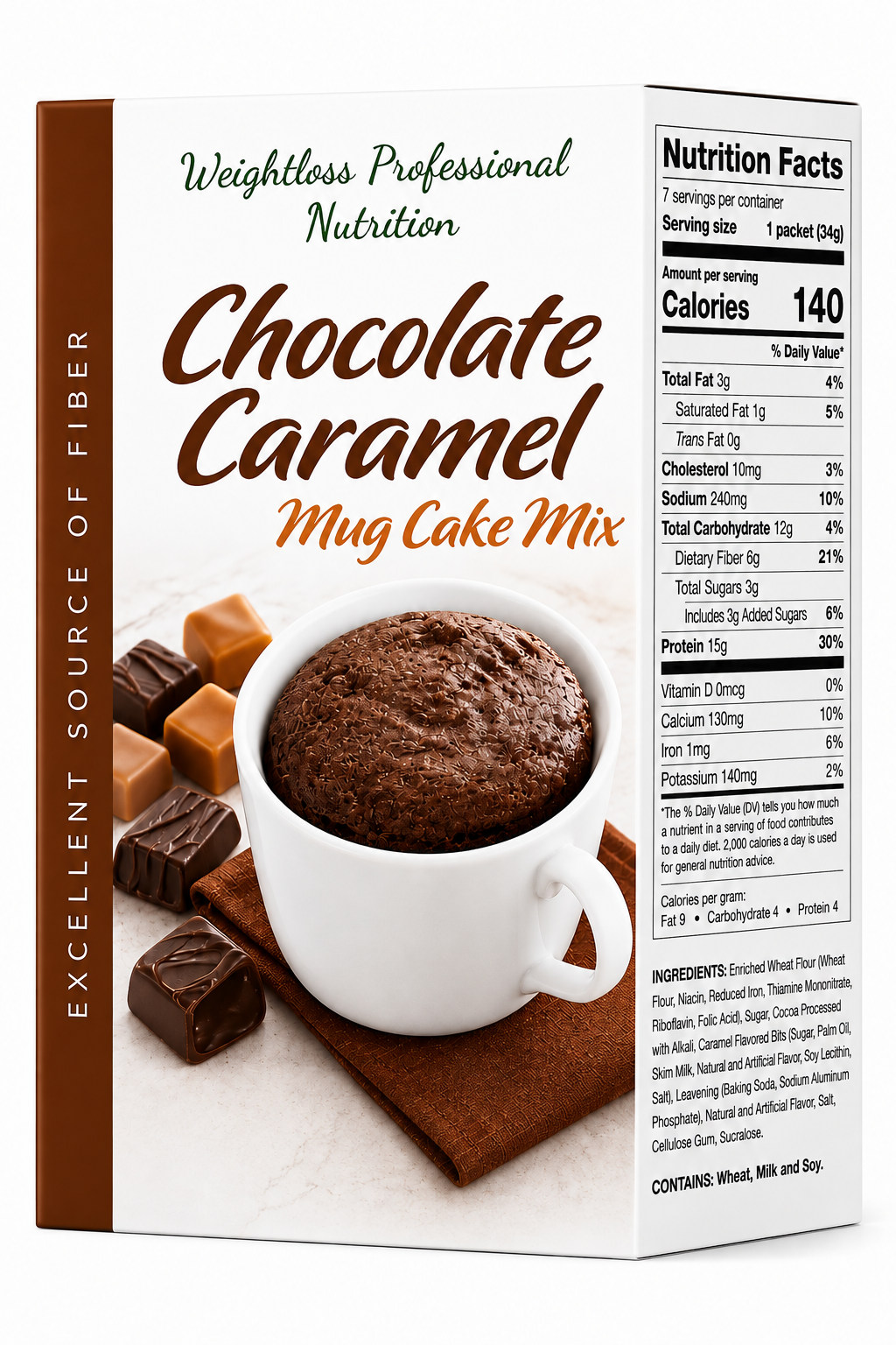 Chocolate Caramel Mug Cake Mix